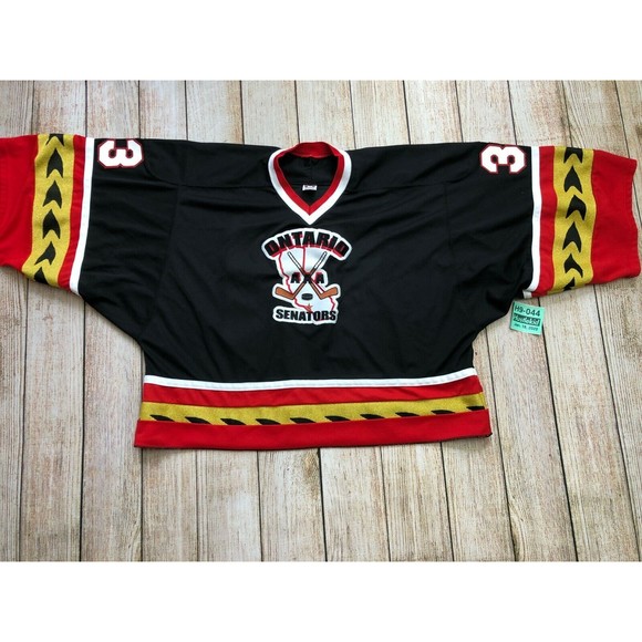 CCM Ontario Senators Embroidered AAA Goalie Hockey Jersey Men Sewn Canada XXXL❄️ - Picture 2 of 11